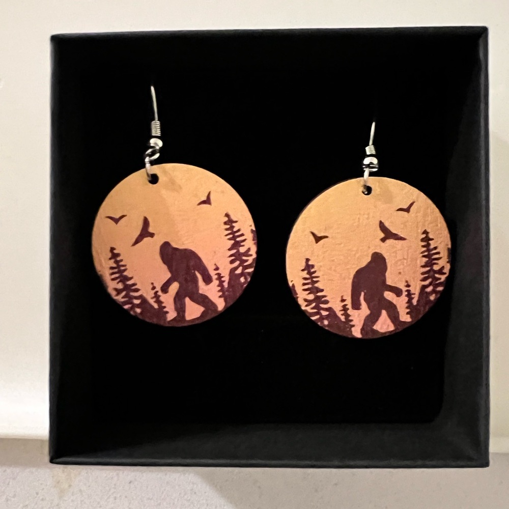 Bigfoot/Sasquatch earrings
